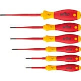 Wiha Schraubendreher-Set SoftFinish electric slimFix, 6-teilig rot/gelb