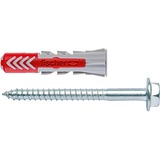 fischer Dübel DUOPOWER 6x50 S PH LD hellgrau/rot, 50 Stück, mit Schraube