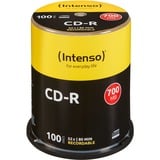 Intenso CD-R 700 MB, CD-Rohlinge 52fach, 100 Stück