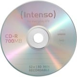 Intenso CD-R 700 MB, CD-Rohlinge 52fach, 50 Stück