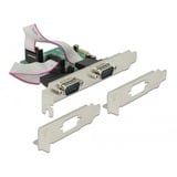 DeLOCK PCI Express Karte > 2 x Seriell RS-232 High Speed 921K, Schnittstellenkarte mit Spannungsversorgung