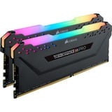 Corsair DIMM 32 GB DDR4-3600 (2x 16 GB) Dual-Kit, Arbeitsspeicher schwarz, CMW32GX4M2D3600C18, Vengeance RGB PRO, INTEL XMP