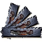 G.Skill DIMM 64 GB DDR4-3200 (4x 16 GB) Quad-Kit, Arbeitsspeicher schwarz, F4-3200C16Q-64GFX, Flare X, INTEL XMP