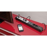 Brennenstuhl Connect Premium-Line WLAN Steckdosenleiste 6-fach schwarz/hellgrau, 3 Meter, Zeitschaltuhr, Sprachsteuerung