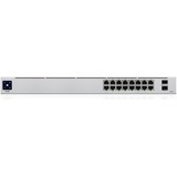 Ubiquiti USW-16-POE, Switch grau, 42W PoE Budget