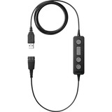 Jabra LINK 260 USB Adapter, USB-A Stecker > QD Stecker, Kabel schwarz