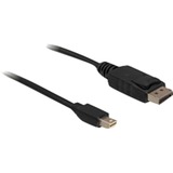 DeLOCK Kabel mini-DisplayPort > DisplayPort schwarz, 1 Meter