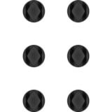 goobay Kabel Management 2-Slots (mini), Kabelführung schwarz, 6er-Set