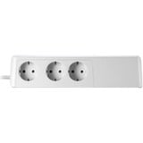 APC Essential SurgeArrest PM6U-GR, 6-fach, 2x USB, Steckdosenleiste weiß, 2 Meter Kabel, Überspannungsschutz, Schalter