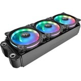 Thermaltake Riing Duo 12 RGB Radiator Fan 3 Pack, Gehäuselüfter schwarz, 3er Set, 1x Controller, 120 mm
