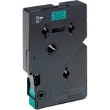Brother Schriftband TC-701 12 mm, schwarz auf grün