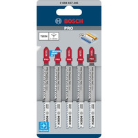 Bosch Stichsägeblatt T 102 H Clean for PVC, 100mm 5 Stück