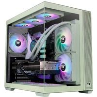 Thermaltake View 380 TG ARGB Matcha Green, Tower-Gehäuse hellgrün, Tempered Glass x 2