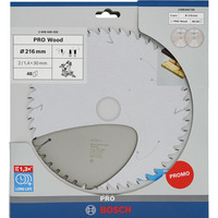 Bosch PRO Wood Kreissägeblatt 216 mm 2 Stück, Promo-Pack