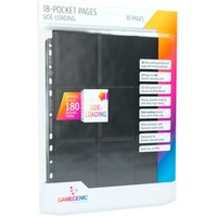 Asmodee 18-Pocket Pages Side-Loading, Einlage schwarz, 10 Seiten pro Beutel