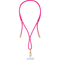 Intenso Handykette und Lade-/Datenkabel Cell Phone Charging Lanyard neon-pink, 1,65 Meter, USB-C, PD3.0 / QC4.0, Nylon