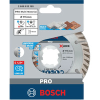 Bosch PRO Diamanttrennscheibe X-LOCK MultiMaterial, Ø 125 mm 2 Stück, Bohrung 22,23 mm