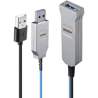 Lindy Fibre Optic USB 3.0 Kabel, Verlängerungskabel 30m