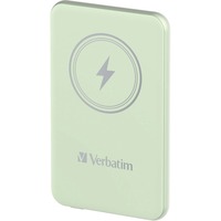 Verbatim Wireless Powerbank Charge 'n' Go 5.000mAh hellgrün, Qi, PD 3.0, Quick Charge 3.0