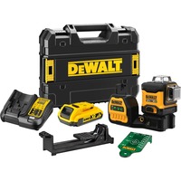 DEWALT Akku-Multilinienlaser 3x360° DCE089D1G18, 18Volt, Kreuzlinienlaser schwarz/gelb, mit grünen Laserlinien