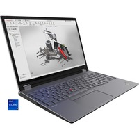 Lenovo ThinkPad P16 G2 (21FA005CGE), Notebook grau/schwarz, Intel® Core™ i9-13980HX, NVIDIA RTX 2000, 64 GB DDR5, 1 TB (1 TB SSD), Windows 11 Pro