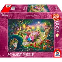 Schmidt Spiele Thomas Kinkade Studios: Disney Dreams Collection - Alice in Wonderland, Mad Hatter’s Tea Party, Puzzle 6000 Teile