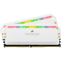 Corsair DIMM 64 GB DDR5-5200 (2x 32 GB) Dual-Kit, Arbeitsspeicher weiß, CMT64GX5M2B5200C40W, Dominator Platinum RGB, INTEL XMP