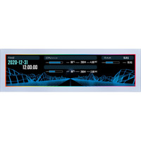 Lian Li 8.8″ Universalbildschirm, Display 22.4 cm (8.8 Zoll), weiß