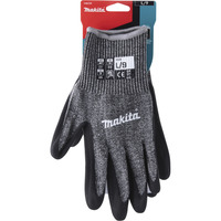 Makita Arbeitshandschuhe P-84729, Gr. L (9), Schnittfestigkeit F/7 schwarz/grau, 1 Paar