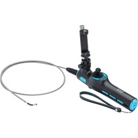 Hazet HD Videoendoskop Satz mit 360° Schwenksonde Ø 3,9mm, 4-teilig, Inspektionskamera schwarz/blau, Foto- / und Videoaufnahme via App