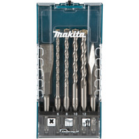 Makita Meißel- und Hammerbohrer-Set SDS-plus, 6-teilig, Meißel- & Bohrer-Satz 