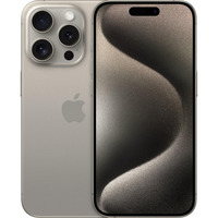Apple iPhone 15 Pro Max 256GB Generalüberholt, Handy Titan Natur, iOS