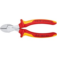 KNIPEX X-Cut Kompakt-Seitenschneider 73 06 160, VDE, Schneid-Zange gelb, doppelt gelagerte Gelenkachse