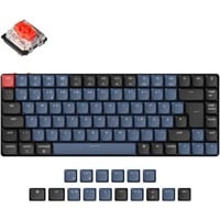 Keychron K3 Pro, Gaming-Tastatur schwarz/blaugrau, DE-Layout, Gateron Low Profile 2.0 Mechanical Red, Hot-Swap, Aluminiumrahmen, RGB