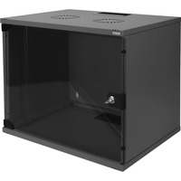 Digitus Wandgehäuse, SOHO, 540x400 mm (BxT), IT-Schrank schwarz, unmontiert, 9 Höheneinheiten