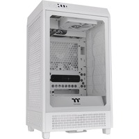 Thermaltake The Tower 200 Snow White, Tower-Gehäuse weiß, Tempered Glass