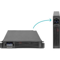 Digitus DN-170107 OnLine 10 kVA/10 kW, USV schwarz, Ohne Batterie, 2 Höheneinheiten