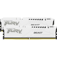 Kingston FURY DIMM 32 GB DDR5-5600 (2x 16 GB) Dual-Kit, Arbeitsspeicher weiß, KF556C36BWEK2-32, FURY Beast, INTEL XMP, AMD EXPO