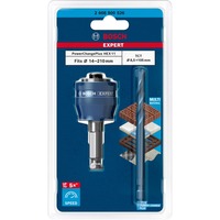 Bosch EXPERT Power Change Plus Adapter, Hex 11mm blau, 2-teilig, mit TCT Zentrierbohrer Ø 8,5mm x105mm