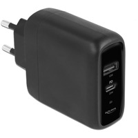 DeLOCK Ladegerät USB-C 20 Watt und USB-A 12 Watt schwarz, PD 20 Watt