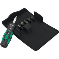 Wera Drehmoment-Schraubendreher 7510/14 Safe-Torque Speed Werkzeug-Set für Hartmetall-Wendeschneidplatten schwarz/grün, 14-teilig, in robuster Falttasche