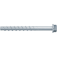 fischer Betonschraube FBS 5x50 15/5 Sechskant mit U-Scheibe 100 Stück, verzinkt