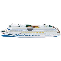 SIKU SUPER Kreuzfahrtschiff, Spielfahrzeug weiß/blau