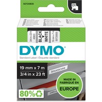 Dymo D1 ORIGINAL Schriftband, schwarz auf weiß, 19mm x 7m S0720830