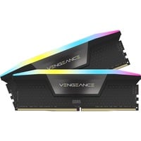 Corsair DIMM 32 GB DDR5-5200 (2x 16 GB) Dual-Kit, Arbeitsspeicher schwarz, CMH32GX5M2B5200C40, Vengeance RGB, INTEL XMP