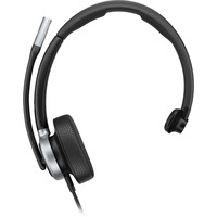 HP Poly Mission 615 Mono-USB-Headset (kabelgebunden) schwarz, USB Type-C und Type-A, Kunstleder-Ohrpolster (Oberflächenmaterial)