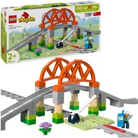 LEGO 10426 DUPLO Town Eisenbahnbrücke und Schienen - Erweiterungsset, Konstruktionsspielzeug