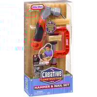 MGA Entertainment Litte Tikes Creative Construction - Hammer- und Nagel-Set, Kinderwerkzeug