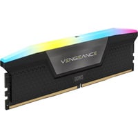 Corsair DIMM 96 GB DDR5-6400 (4x 24 GB) Quad-Kit, Arbeitsspeicher schwarz, CMH96GX5M4B6400C32, Vengeance RGB, INTEL XMP