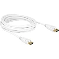 DeLOCK Kabel DisplayPort 1.2 Stecker > DisplayPort Stecker 4K weiß, 5 Meter